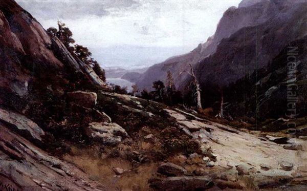 View Of Donner Lake Oil Painting by William Keith