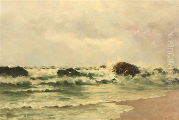 The Shore Oil Painting by William Castle Keith