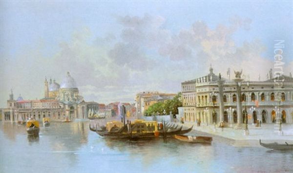 Parti Fra Venedig Oil Painting by Albert von Keller