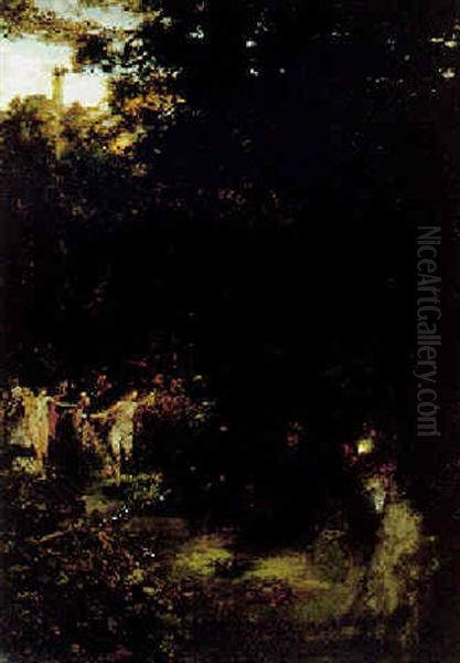 The Midnight Dance Oil Painting by Albert von Keller