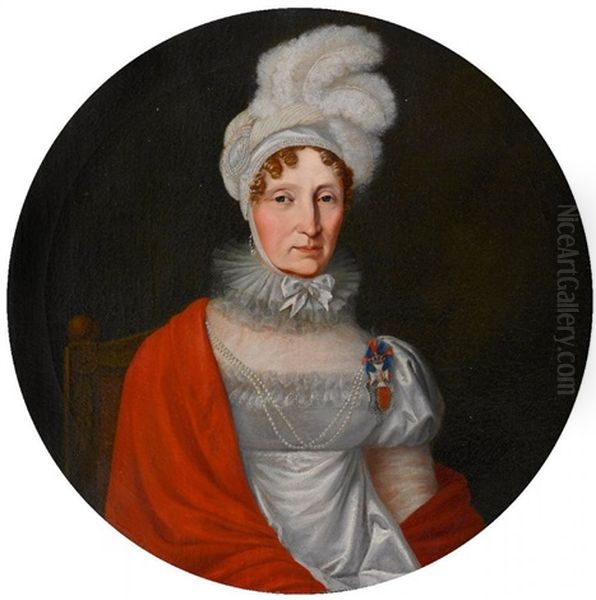 Herzogin Maria-anna In Bayern, Pfalzgrafin Von Birkenfeld-zweibrucken (1753-1824) Oil Painting by Moritz Kellerhoven