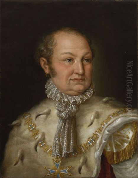 Konig Maximilian I. Joseph Von Bayern Oil Painting by Moritz Kellerhoven