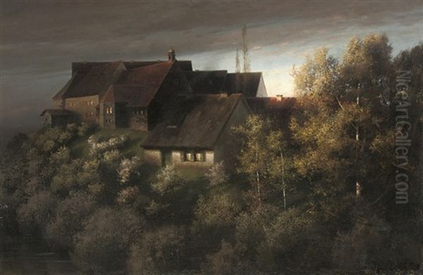 Before The Storm Oil Painting by Paul Wilhelm Keller-Reutlingen