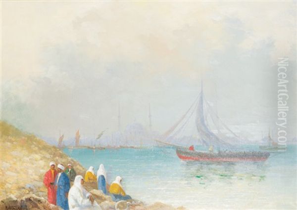 Embarcations Sur Le Bosphore Oil Painting by Robert George Talbot Kelly