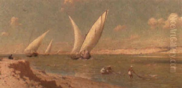 North Wind On The Upper Nile Oil Painting by Robert George Talbot Kelly