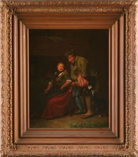 The Valentine Oil Painting by Franz Kels