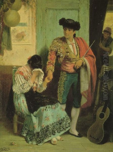 Torero Antes De Salir Al Ruedo Oil Painting by Robert Kemm