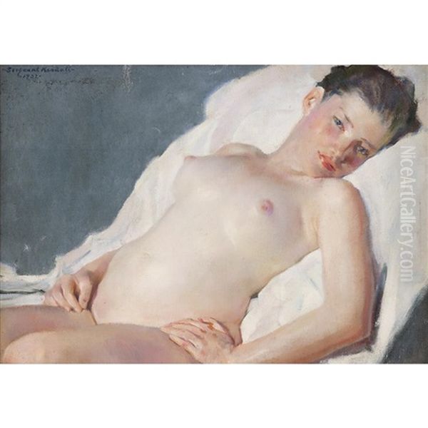 Reclining Nude Oil Painting by William Sergeant Kendall