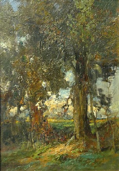 At The Edge Of The Wood Oil Painting by Augustus Fredrick Kenderdine