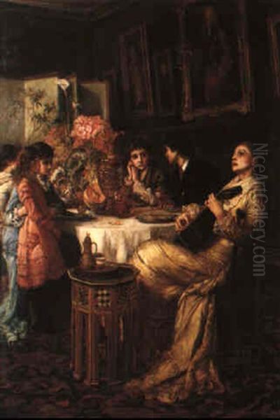 The Bohemians Oil Painting by Charles Napier Kennedy