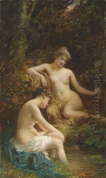 The Bathers Oil Painting by Thomas Benjamin Kennington