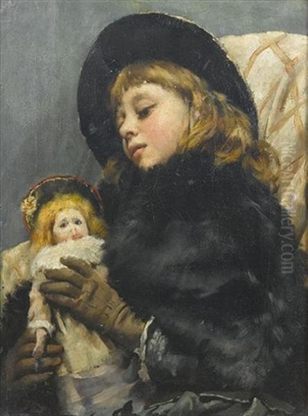 The New Doll Oil Painting by Thomas Benjamin Kennington