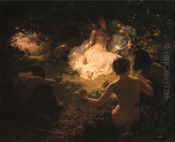 Serena, Found Of Savages Oil Painting by Thomas Benjamin Kennington