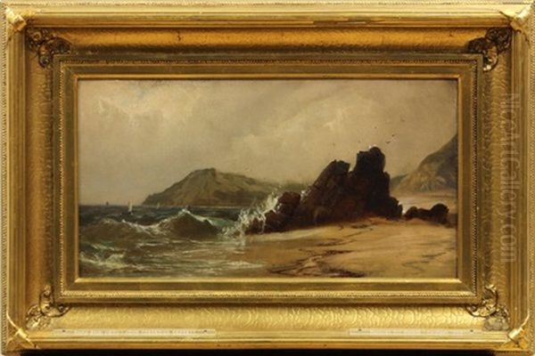 Rocky Shoal Oil Painting by John Frederick Kensett