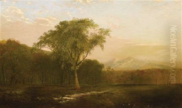 Scene Near Greeley, Colorado Oil Painting by John Frederick Kensett