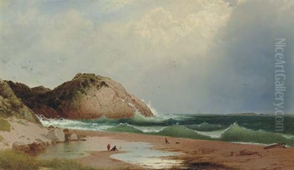 Eagle Rock, Manchester Oil Painting by John Frederick Kensett