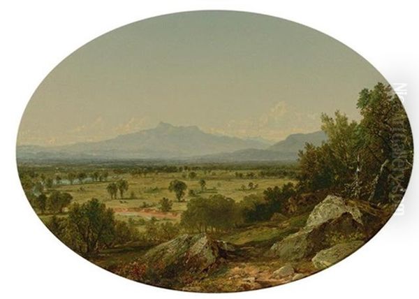 Landscape: Mount Chocorua From Conway Oil Painting by John Frederick Kensett