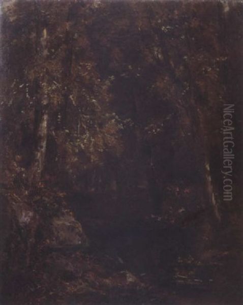 Study Of Trees Oil Painting by John Frederick Kensett