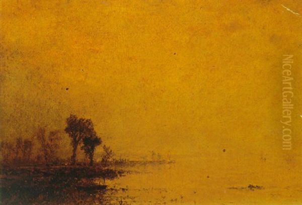 Sunrise On The Marsh Oil Painting by John Frederick Kensett