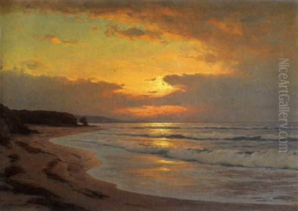 Abend Am Meeresstrand Oil Painting by Carl Kenzler