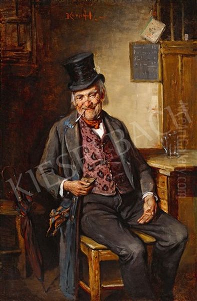 The Spiv Oil Painting by Hermann Kern