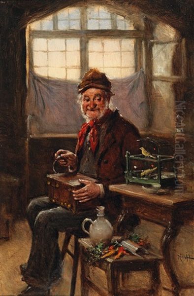 Der Ornithologe Oil Painting by Hermann Kern