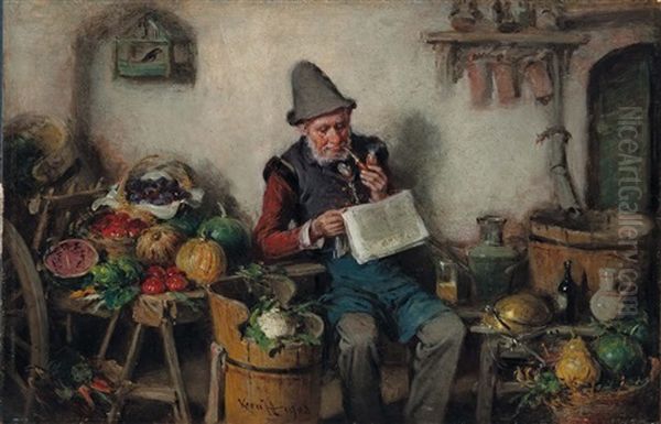 Zoldsegarus Oil Painting by Hermann Kern