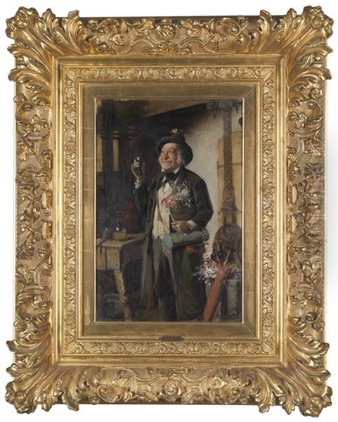 Der Botaniker Oil Painting by Hermann Kern