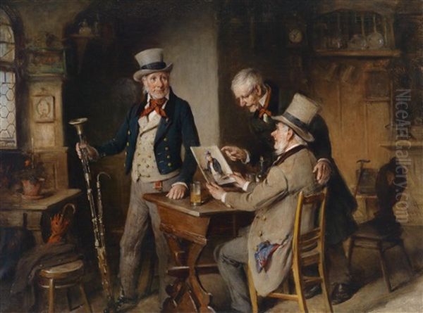 Der Fagottspieler Oil Painting by Hermann Kern