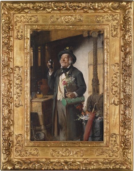 Der Botaniker Oil Painting by Hermann Kern