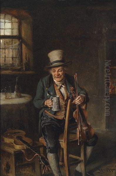 Intermezzo Oil Painting by Hermann Kern