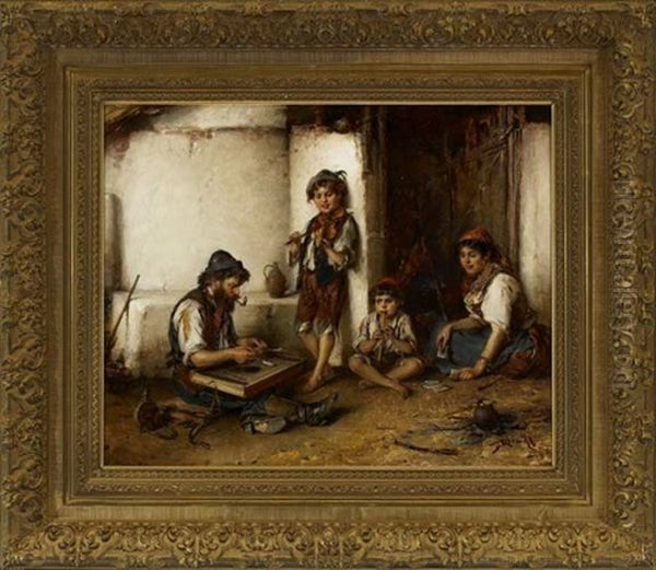 The Merry Melody Makers Oil Painting by Hermann Kern