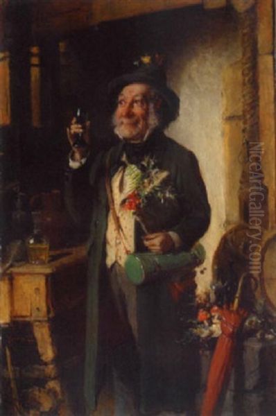 Der Botaniker Oil Painting by Hermann Kern