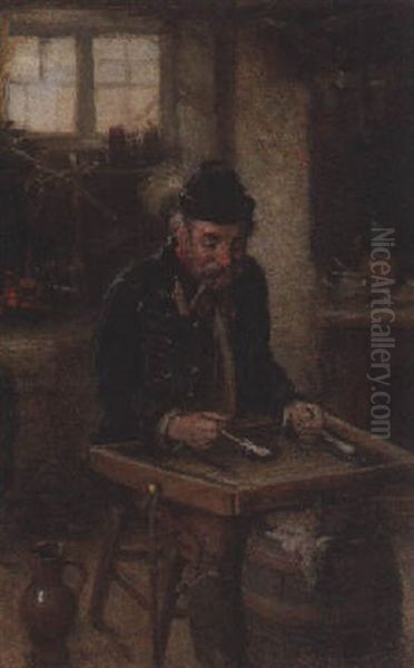 Der Musikant Oil Painting by Hermann Kern