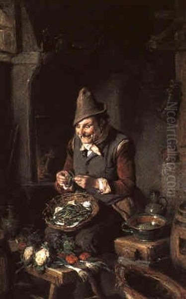 Kuchendienst Oil Painting by Hermann Kern