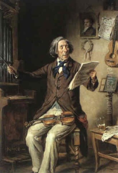 The Maestro Oil Painting by Hermann Kern