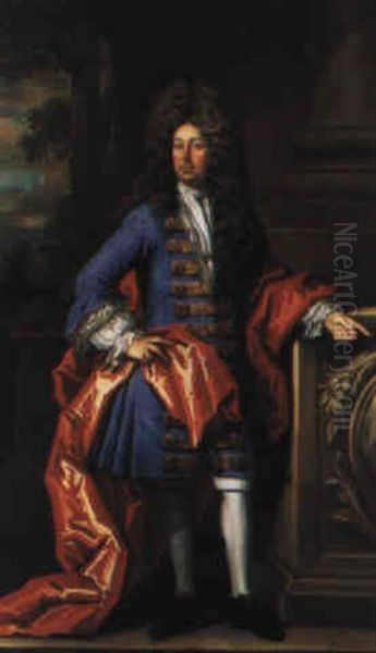 Portrait Of George Goodwin Of Latchford, Oxfordshire Oil Painting by John Kerseboom