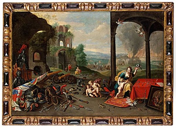 Allegori Over Kanseln Oil Painting by Jan van Kessel the Elder