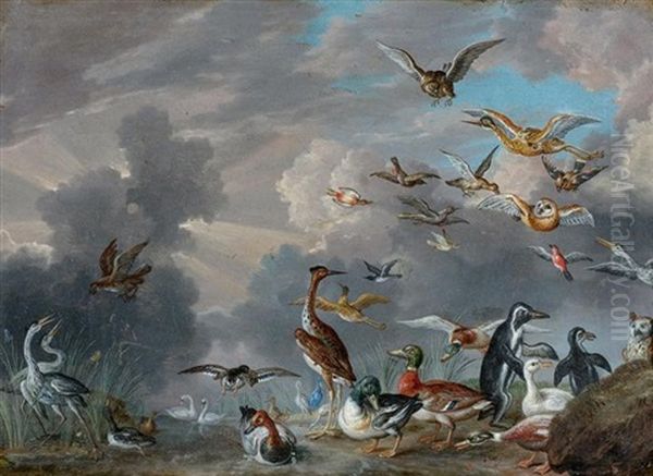 Ansicht Von Vogelvieh Oil Painting by Jan van Kessel the Elder