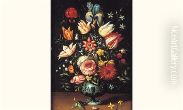 Bouquet De Fleurs Oil Painting by Jan van Kessel the Elder