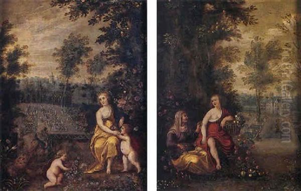 Venus Dans Un Paysage Oil Painting by Jan van Kessel the Elder