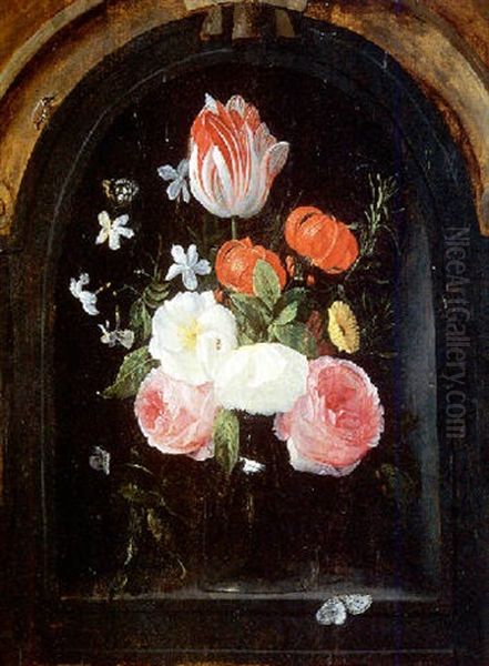 Bouquet De Fleurs Oil Painting by Jan van Kessel the Elder