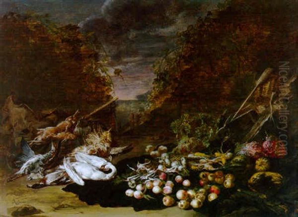 Stilleben Im Freien Oil Painting by Jan van Kessel the Elder