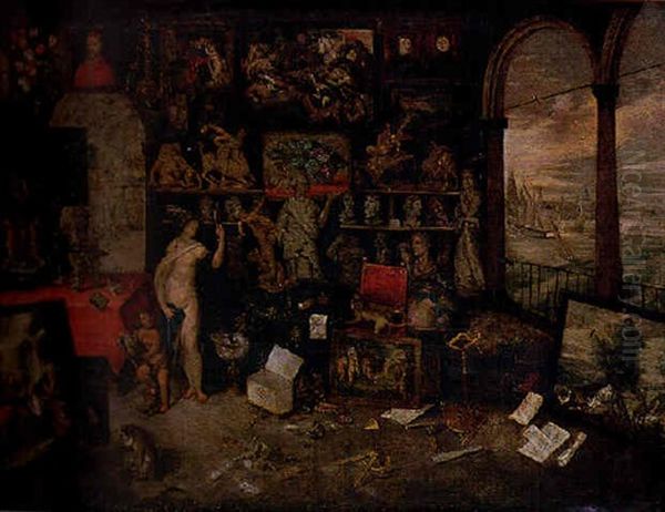 Allegorie De La Fortune- Le Cabinet D'amateur Oil Painting by Jan van Kessel the Elder