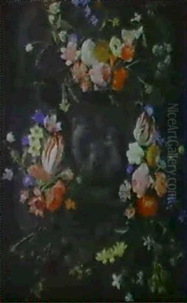 Guirlande De Fleurs Oil Painting by Jan van Kessel the Elder