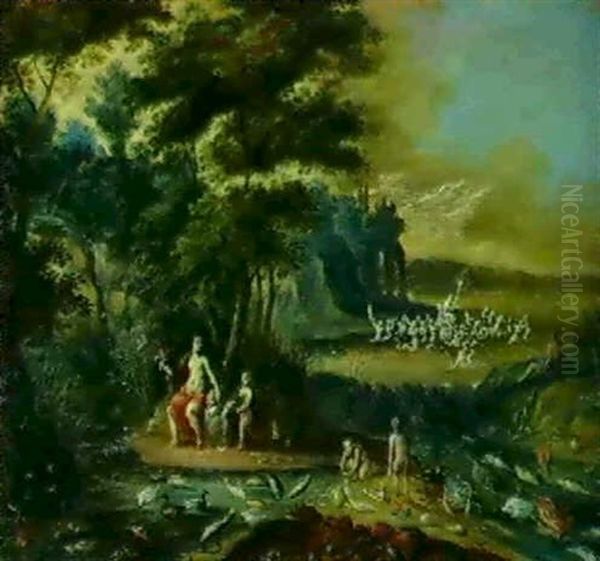 Allegorische Darstellung Des Elementes Wasser Oil Painting by Jan van Kessel the Elder