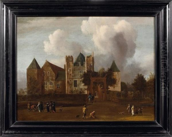 Vue Du Chateau De Purmerend, A Cote De Monnickendam by Jan van Kessel the Younger