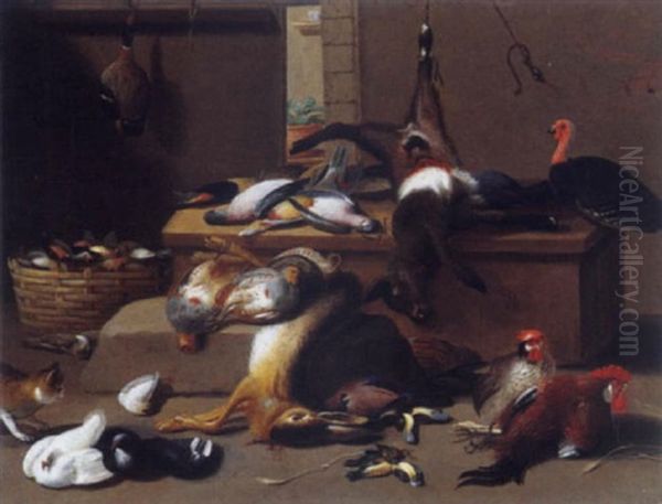 Trophee De Chasse Oil Painting by Jan van Kessel the Younger