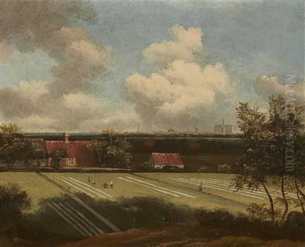 Bleaching Fields Near Haarlem Oil Painting by Jan van Kessel