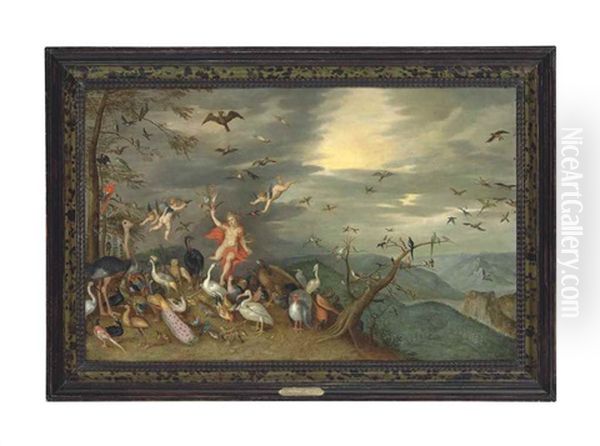 Allegory Of Air Oil Painting by Jan van Kessel